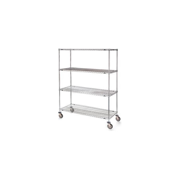 Metro Metro Super Erecta Wire Shelf Truck w/4 Shelves, 1200 lb. Capacity, 36"L x 18"W x 68"H 5409000 - main